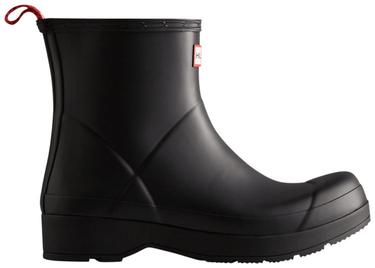 Hunter Play Short Rain Boot Black