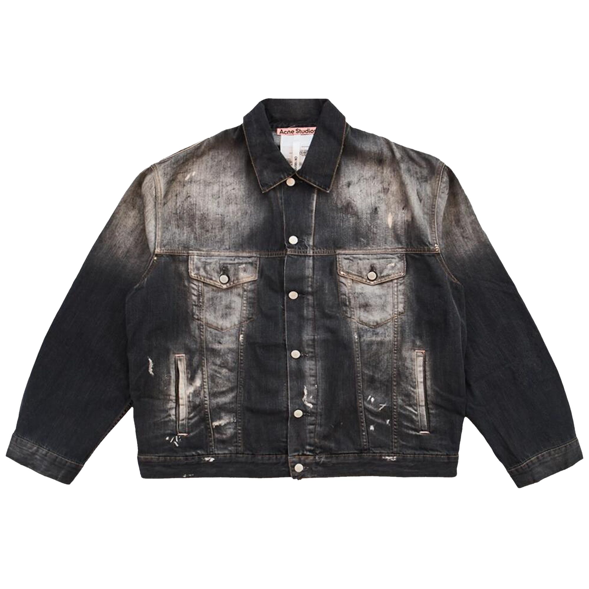 Pre-owned Acne Studios Oversized Denim Jacket 'black' | Men's Size M