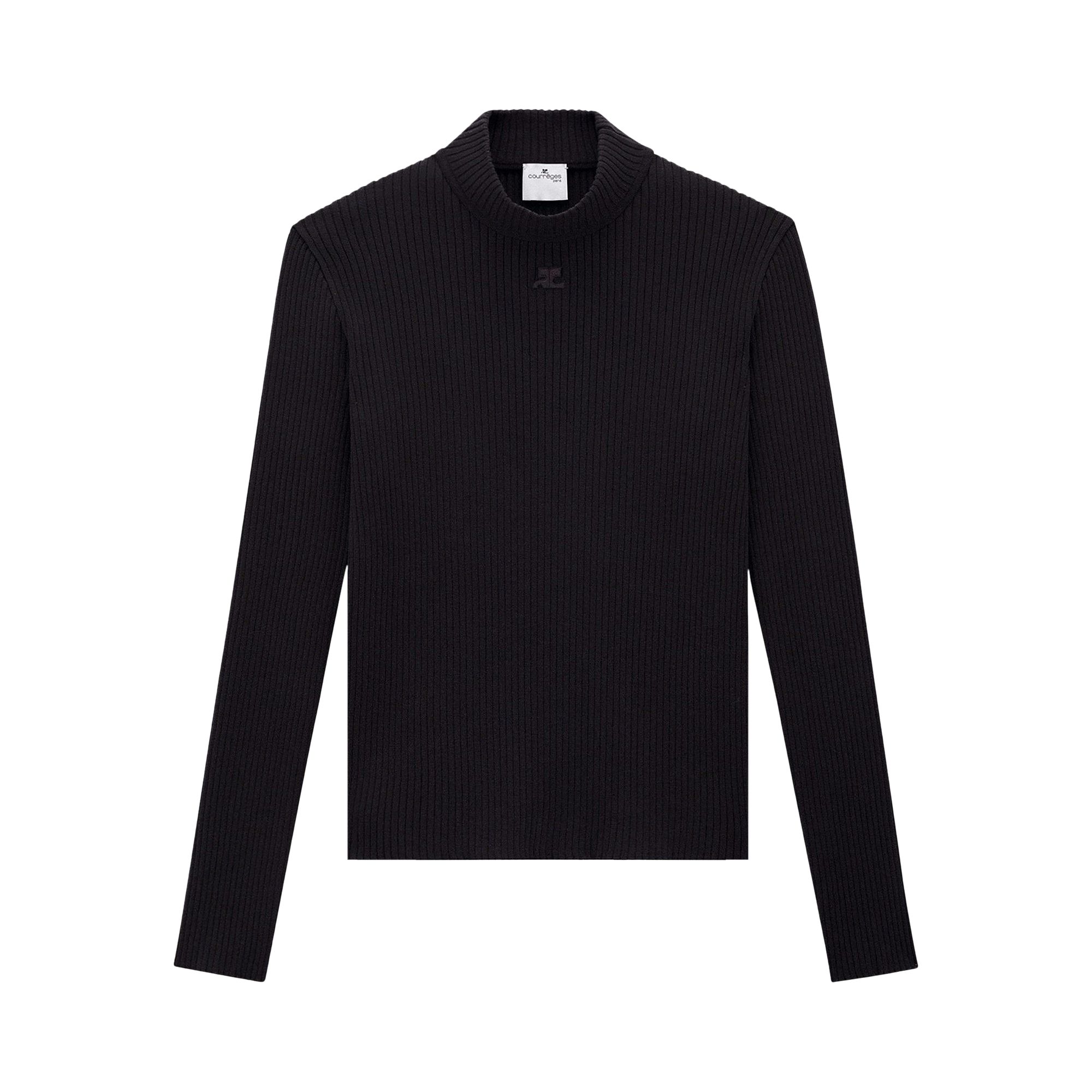 Pre-owned Courrèges Reedition Mockneck Sweater 'black' | Men's Size S
