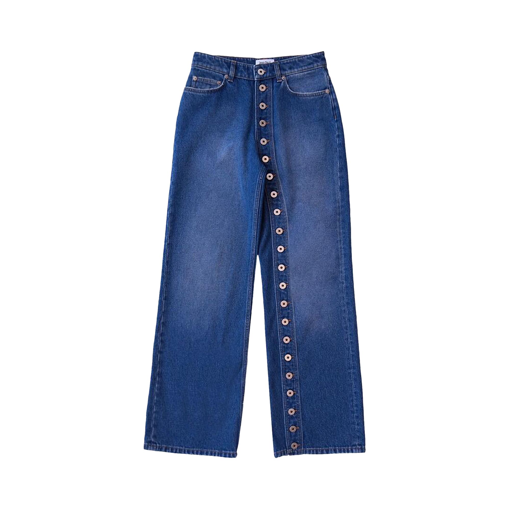 Pre-owned Jean Paul Gaultier Buttoned Denim Jeans 'blue' | Women's Size 29