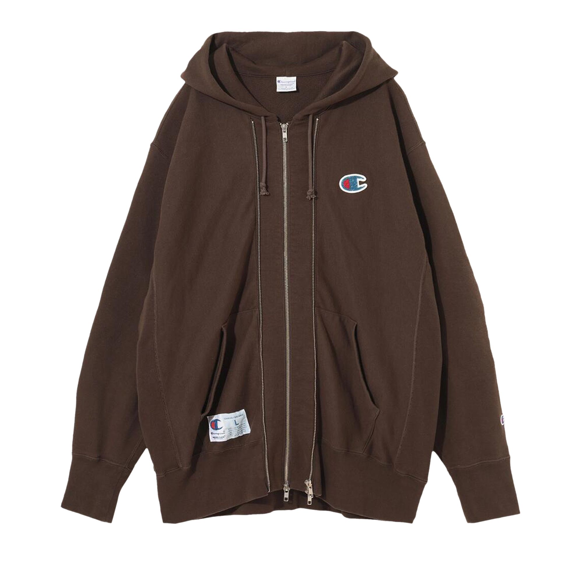 Pre-owned Undercover Champion Zip-up Hoodie 'brown' | Men's Size Xxl