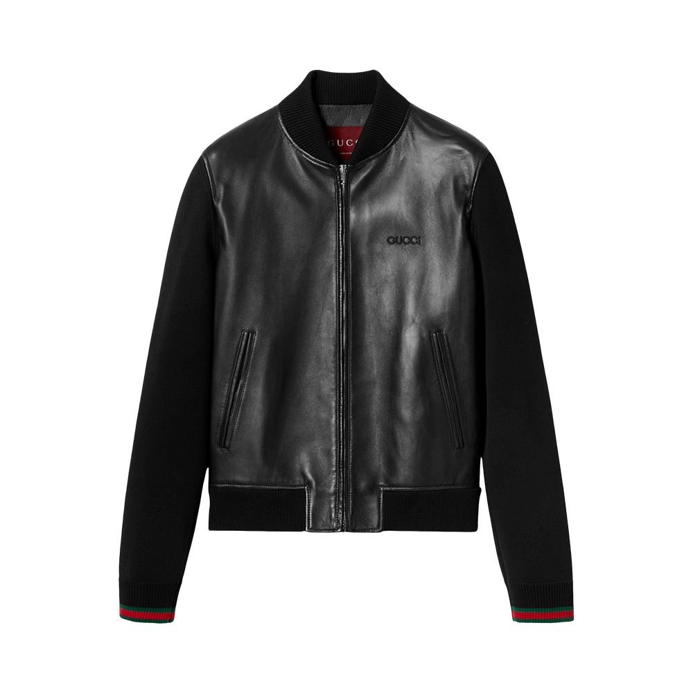 Pre-owned Gucci Bomber Jacket 'black' | Men's Size 58