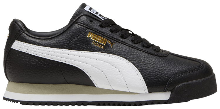 Puma Roma 24 Standard Big Kid Black White