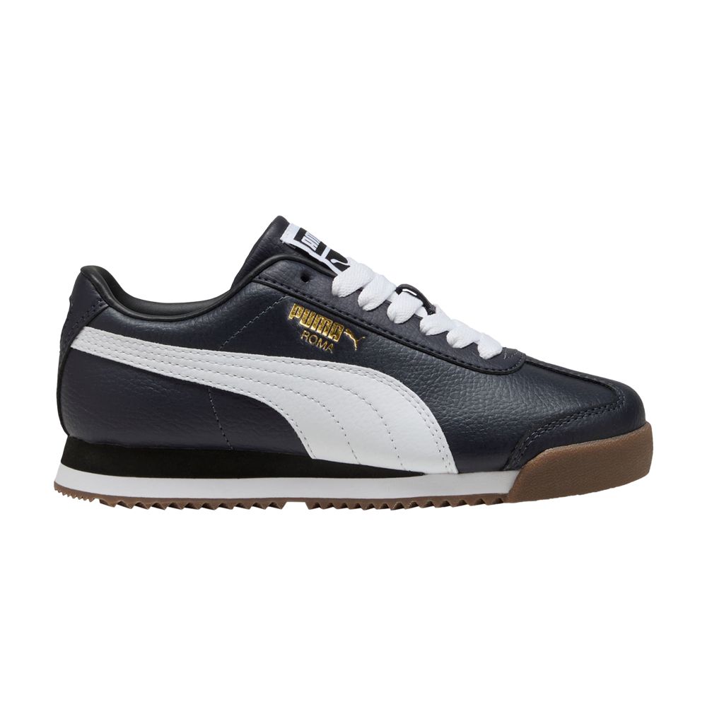 Puma Roma 24 Standard Big Kid 'Navy White' | Blue | Kid's Size 6 - 399334-16