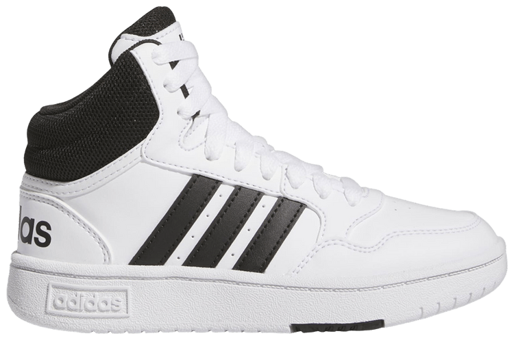 Adidas Hoops Mid K White Black