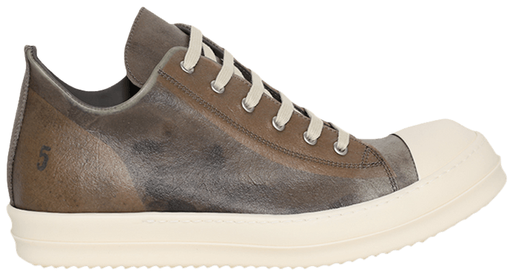 RICK OWENS★Hollywood Runway Low Sneakers in Spalla Leather RICK OWENS Hollywood Runway Low Sneakers Black/Black - Wrong