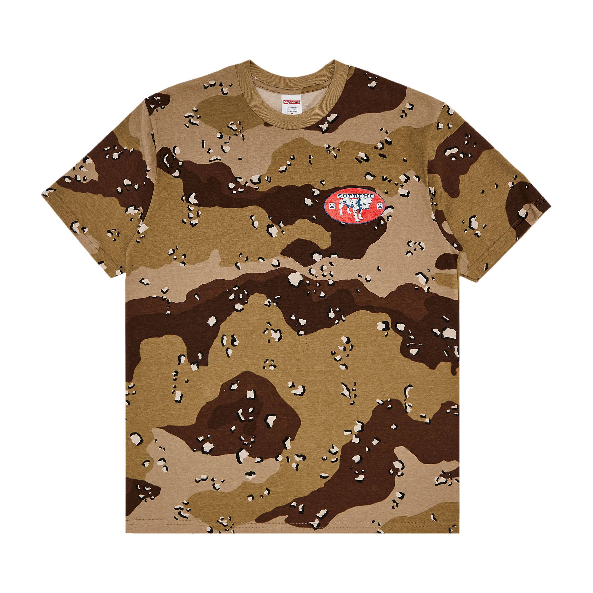 Pre-owned Supreme Dalmatian Tee 'chocolate Chip Camo' | Brown | Men's Size Xxl