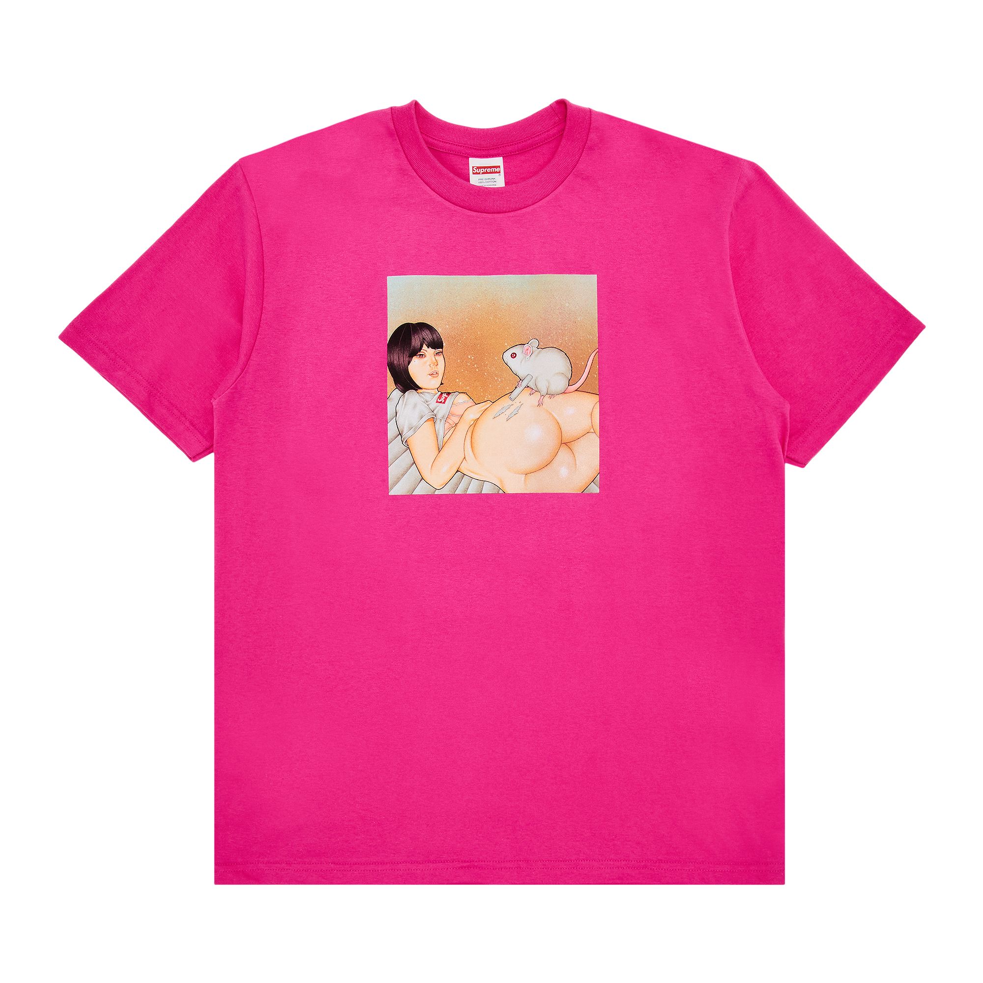 Pre-owned Supreme Mouse Tee 'fuchsia' | Pink | Men's Size M