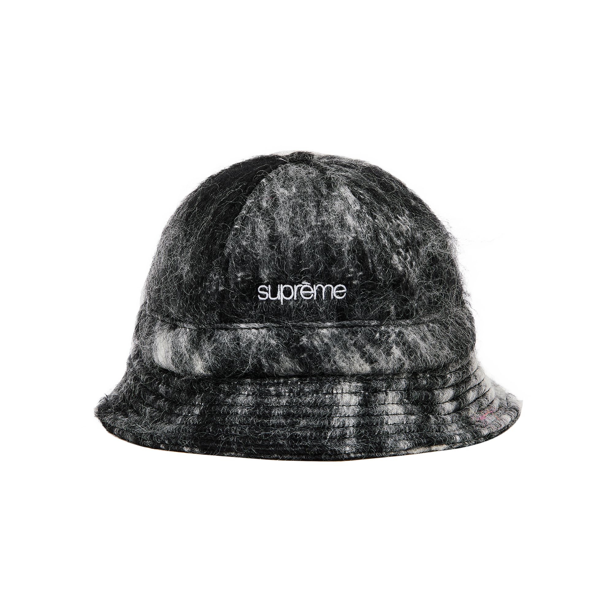 Pre-owned Supreme Mohair Plaid Bell Hat 'black' | Men's Size M/l