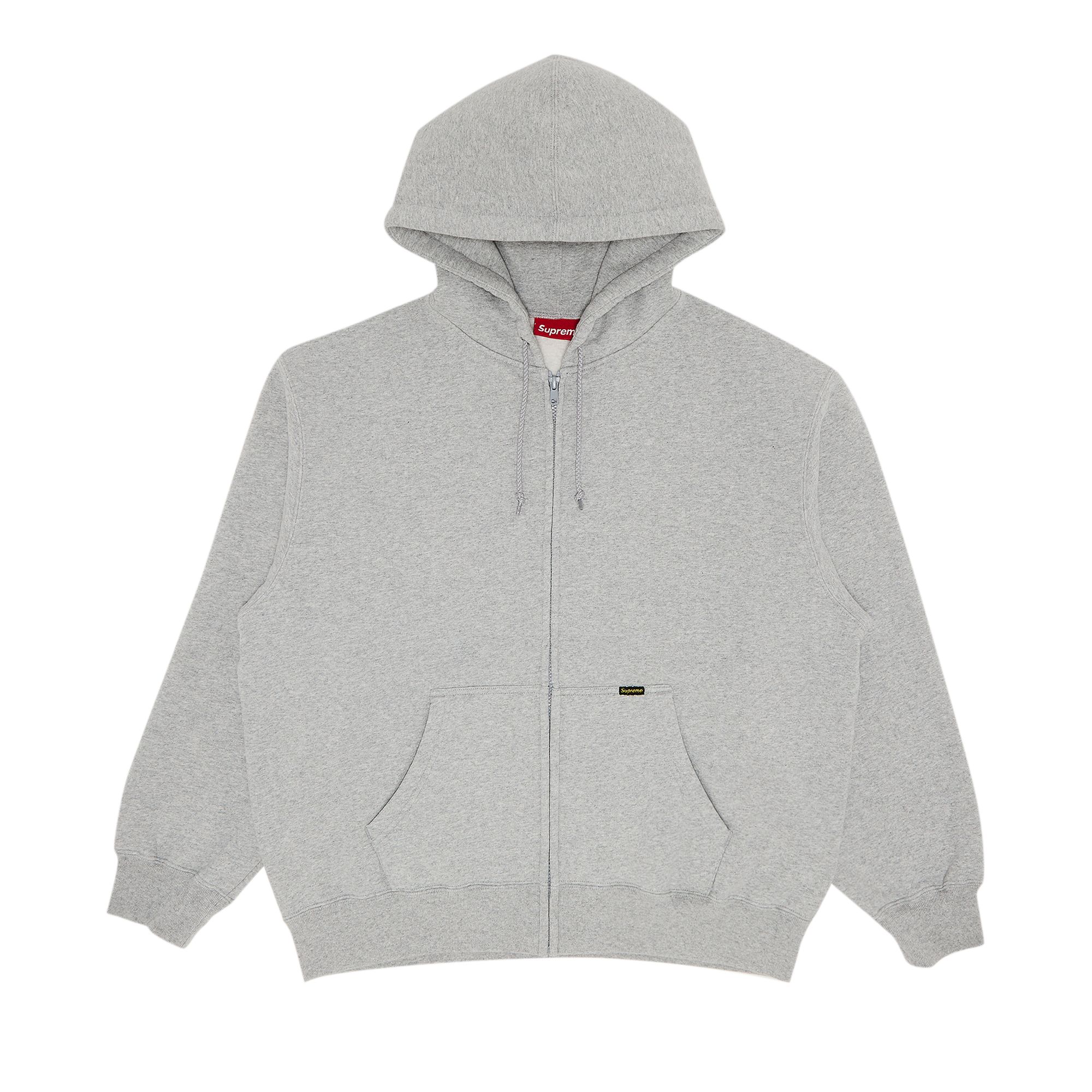 Pre-owned Supreme Work Zip Up Hooded Sweatshirt 'heather Grey' | Men's Size M