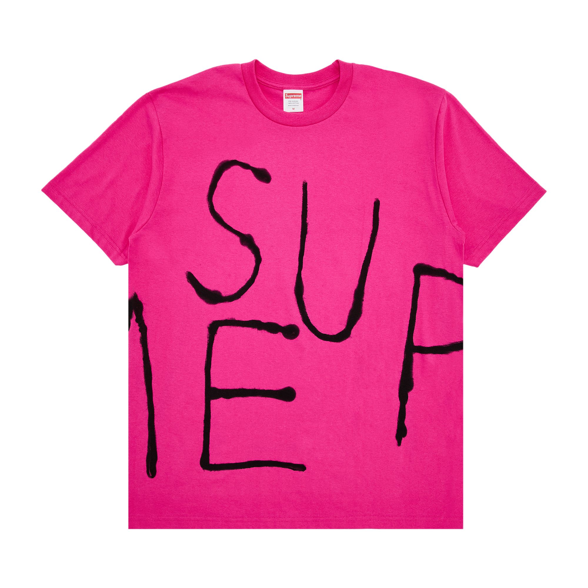 Pre-owned Supreme Painted Tee 'fuchsia' | Pink | Men's Size L