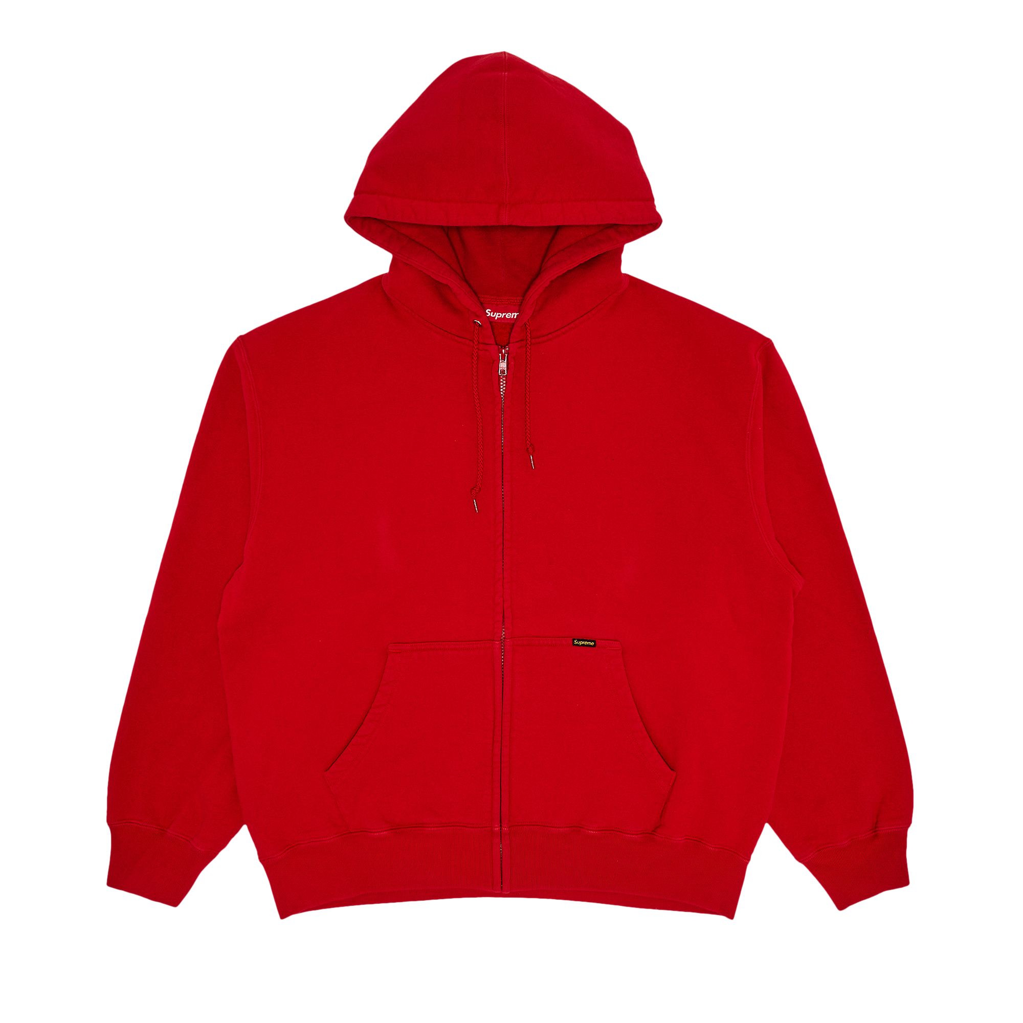 Pre-owned Supreme Work Zip Up Hooded Sweatshirt 'red' | Men's Size L