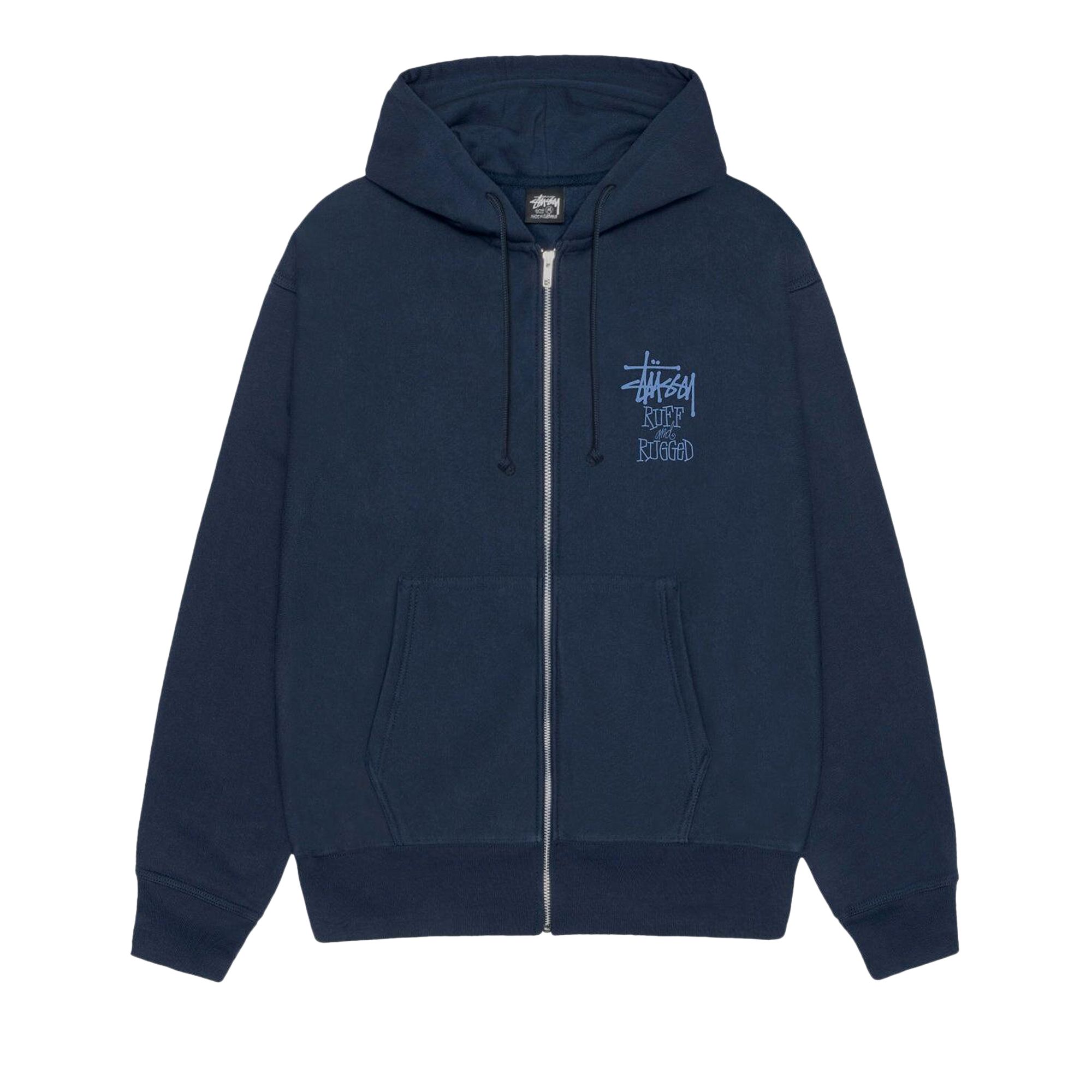 Pre-owned Stussy Well Suited Zip Hoodie 'navy' | Blue | Men's Size L