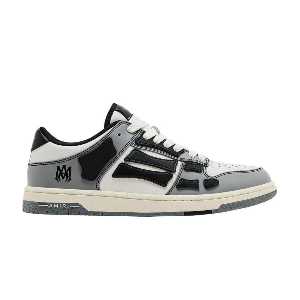 Pre-owned Amiri Skel Top Low 'varsity - Grey Black' | White | Men's Size 42