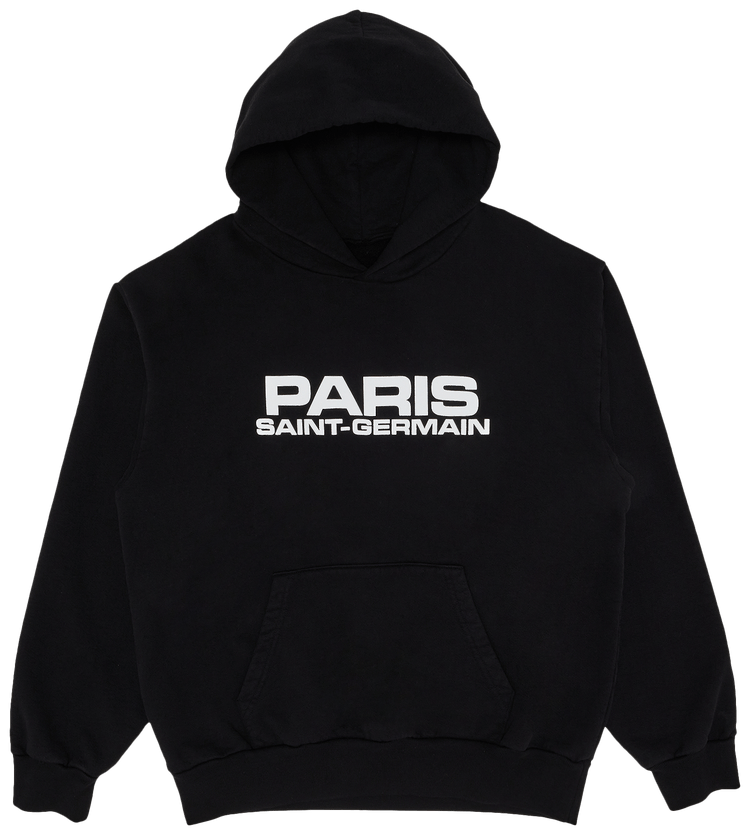 GOAT Exclusive Paris Saint Germain Block Logo Hoodie Black