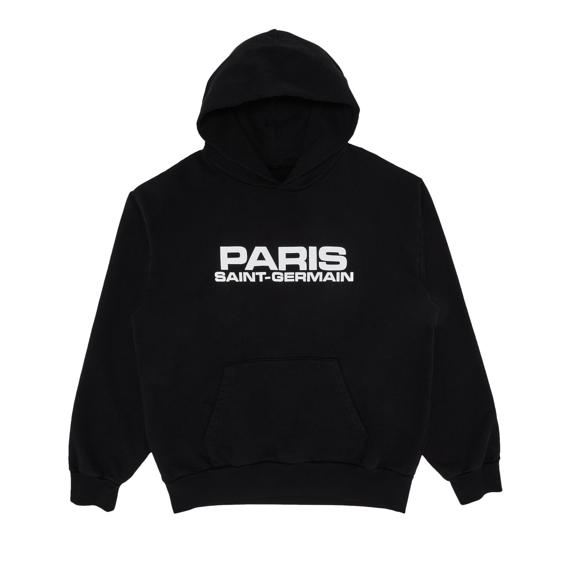 Pre-owned Paris Saint-germain Goat Exclusive  Block Logo Hoodie 'black' | Men's Size Xl