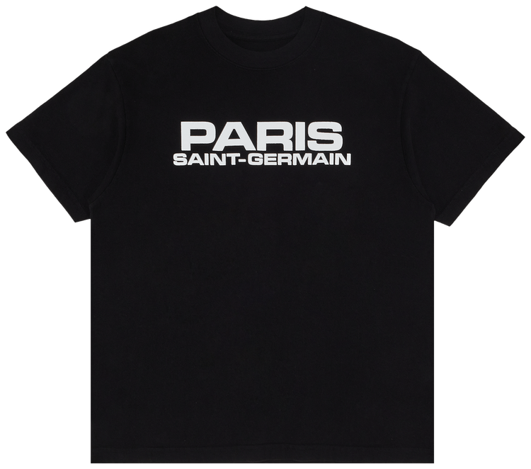 GOAT Exclusive Paris Saint Germain Block Logo T Shirt Black