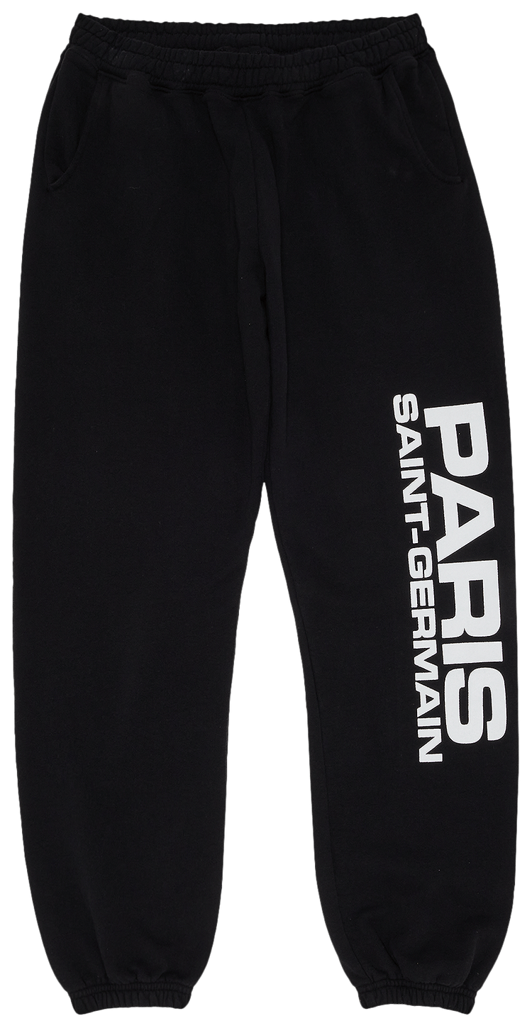 GOAT Exclusive Paris Saint Germain Block Logo Sweatpants Black