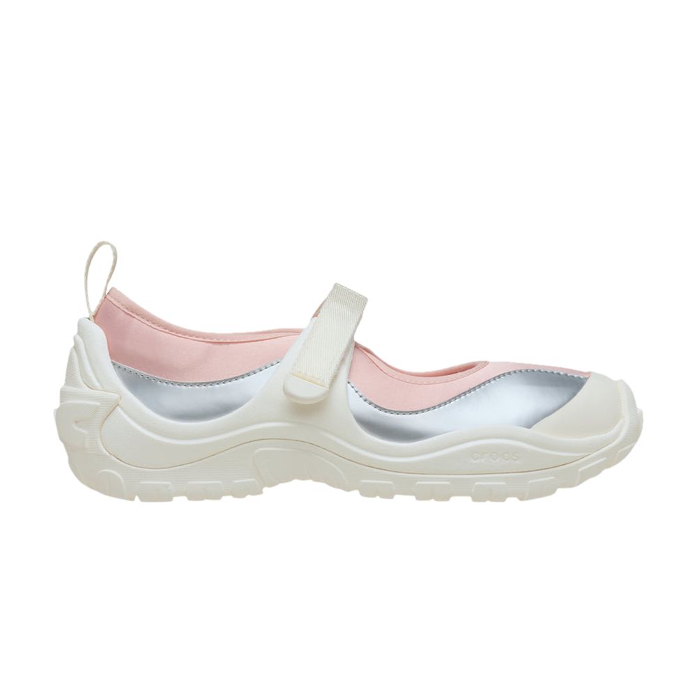 Pre-owned Crocs Wmns Terre Ballet Core 'silver Chalk' | Cream | Women's Size 6
