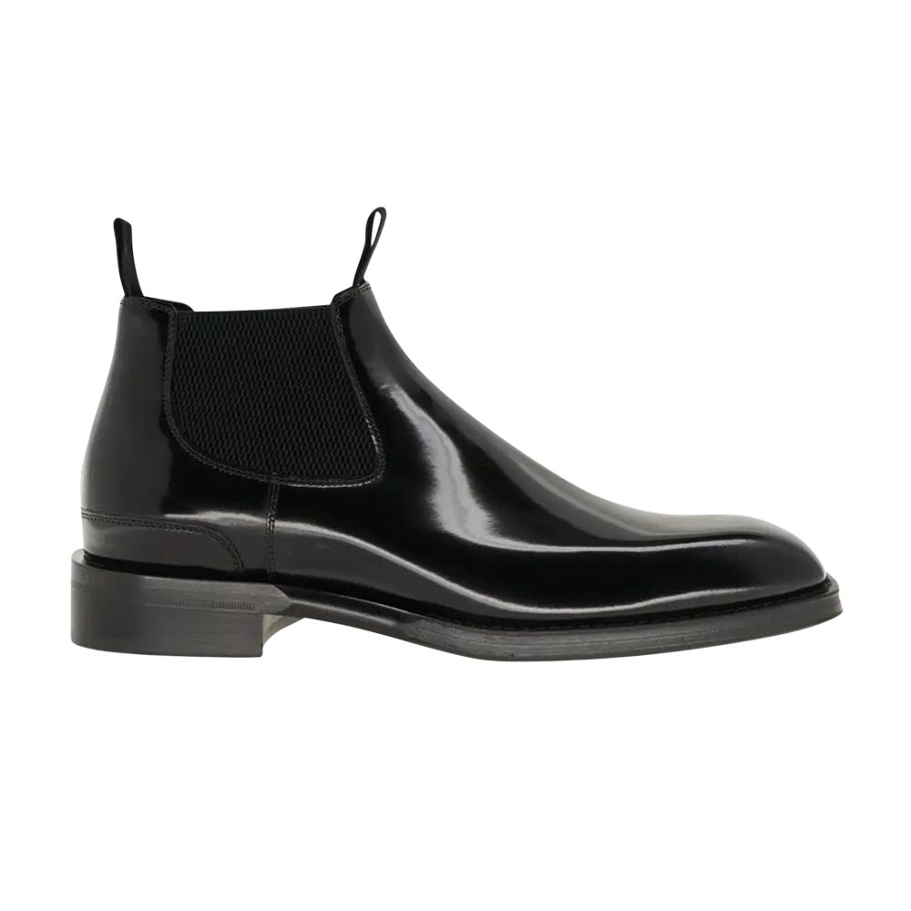Pre-owned Burberry Square Toe Chelsea Boot 'black' | Men's Size 7
