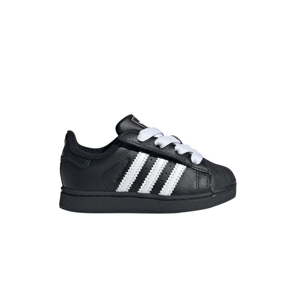 adidas Superstar 2 CF EL I 'Black White' | Infant Size 9 - JI0213