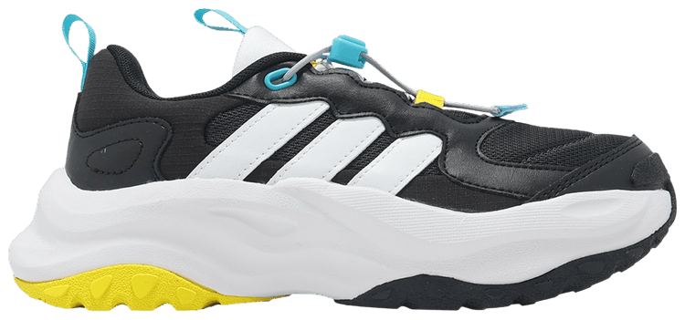 Adidas Maxxwavy K Black Carbon Aqua Yellow