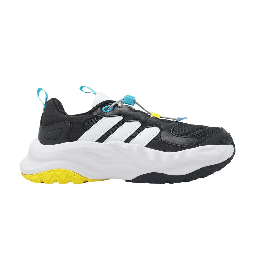 Pre-owned Adidas Originals Adidas Maxxwavy K 'black Carbon Aqua Yellow' | Kid's Size 1.5