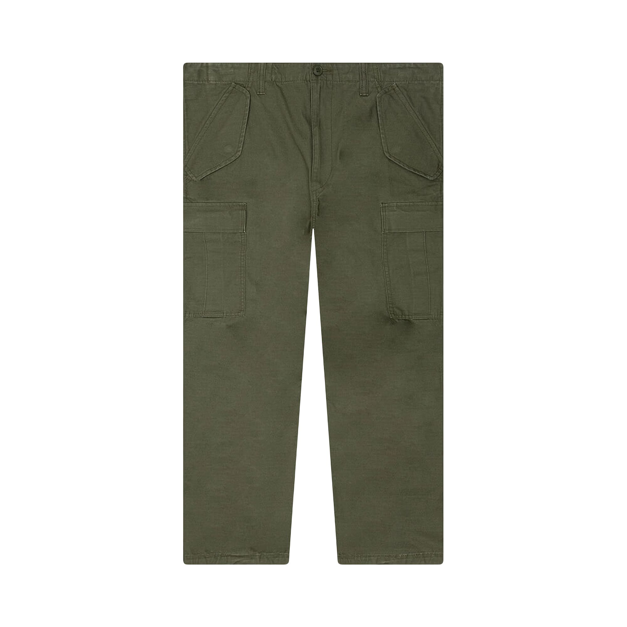 Pre-owned Stussy Ripstop Military Cargo Pant 'olive'