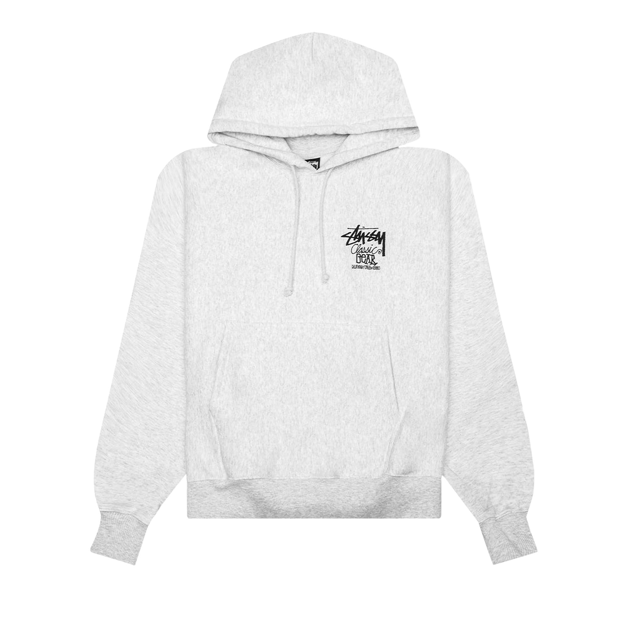 Pre-owned Stussy Classic Gear Hoodie 'ash Heather' | Grey | Men's Size S In Gray