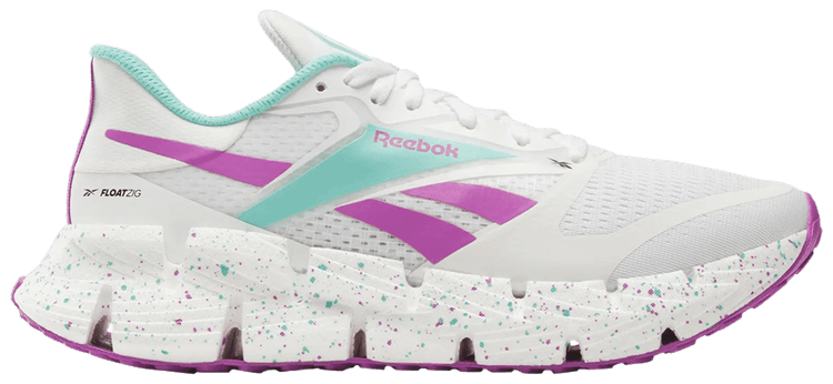 Reebok FloatZig 1 White Aqua Purple Rave