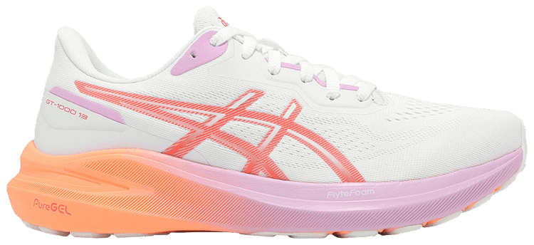 Asics Wmns GT 1000 13 White Coral Reef