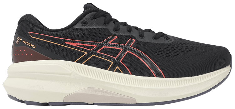 Asics Wmns GT 4000 4 Wide Black Coral Reef