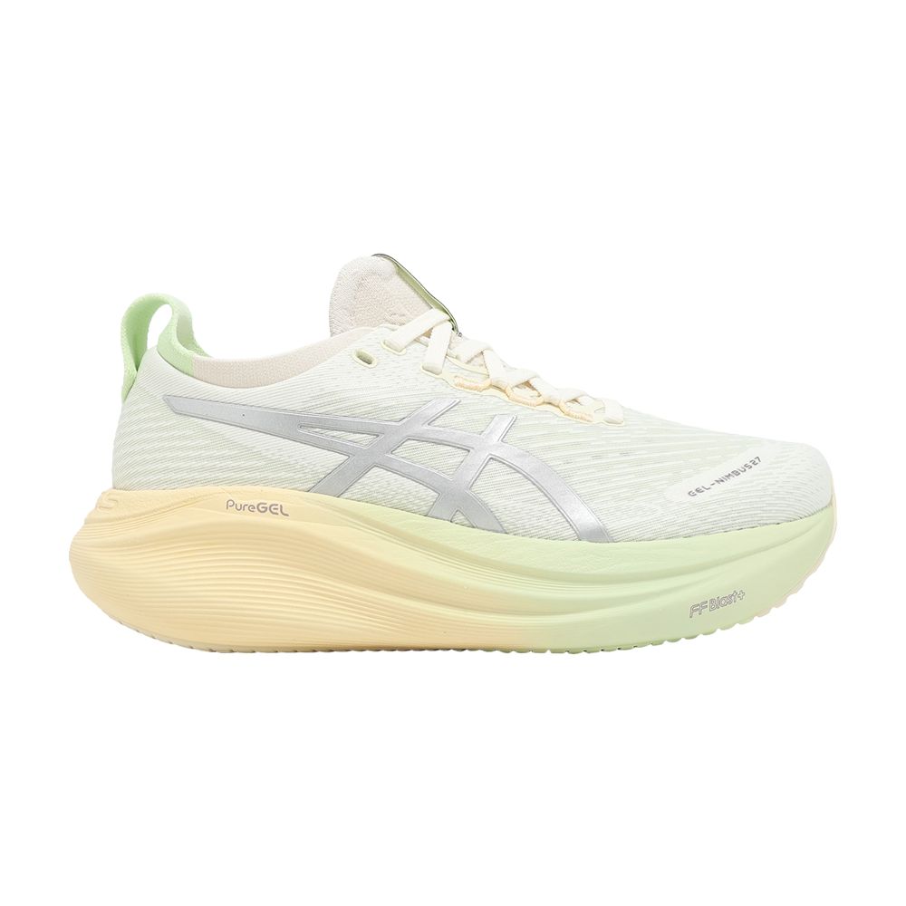 ASICS Wmns Gel Nimbus 27 Lite Show 'Cream Silver Green' | Women's Size 10 - 1012B874-100