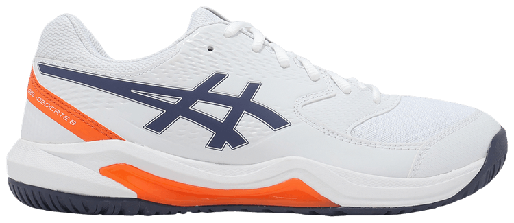 Asics Gel Dedicate 8 White Indigo Fog Orange