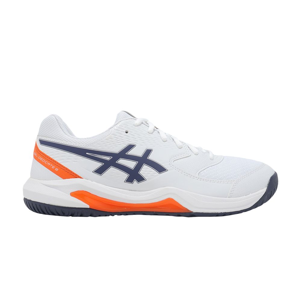ASICS Gel Dedicate 8 'White Indigo Fog Orange' | Men's Size 11 - 1041A408-110