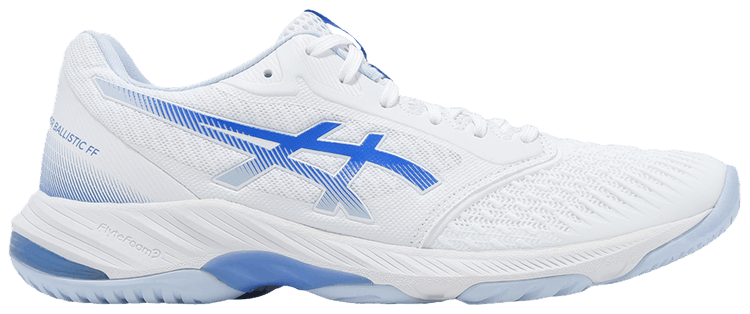 ASICS Wmns Netburner Ballistic FF 3 White Blue Coast