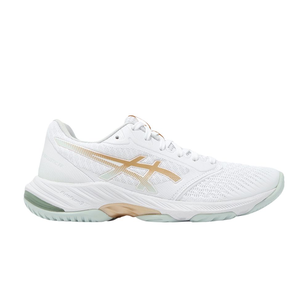 Pre-owned Asics Wmns Netburner Ballistic Ff 3 'white Champagne' | Women's Size 9.5