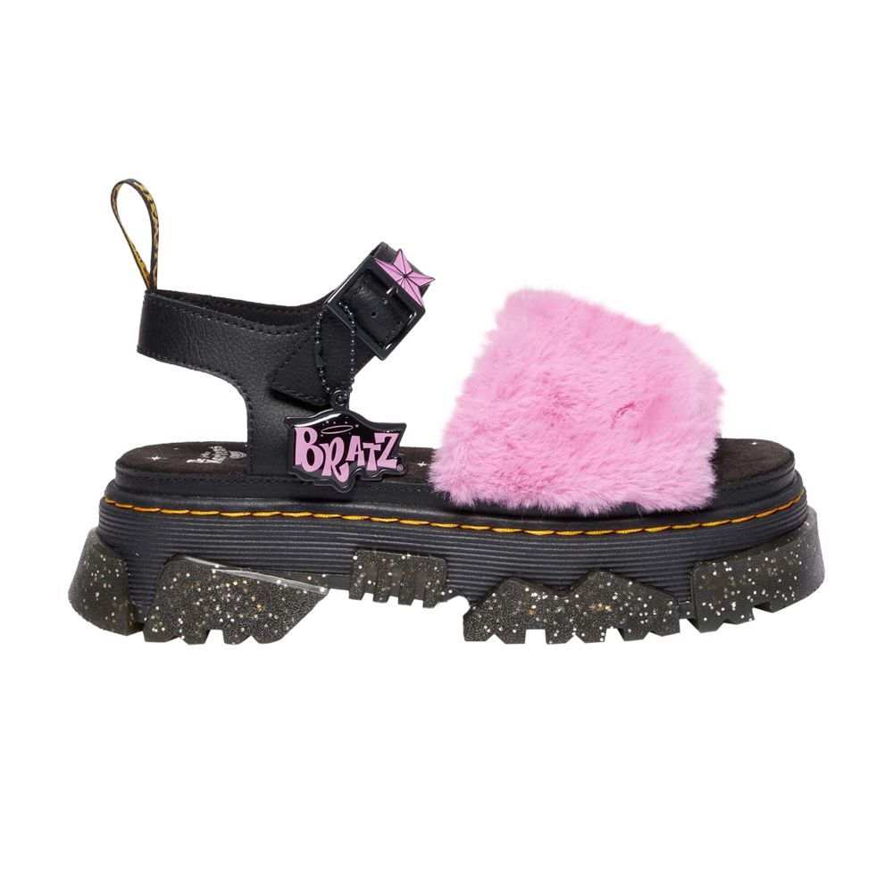 Pre-owned Dr. Martens' Dr. Martens Bratz X Wmns Mattison Strap Sandal 'black Pink Fur' | Women's Size 5
