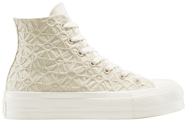 Converse Wmns Chuck Taylor All Star Lift Platform High Textured Material   Light Dune