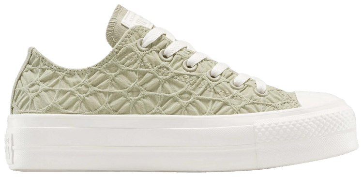 Converse Wmns Chuck Taylor All Star Lift Platform Low Textured Material   Pale Surplus