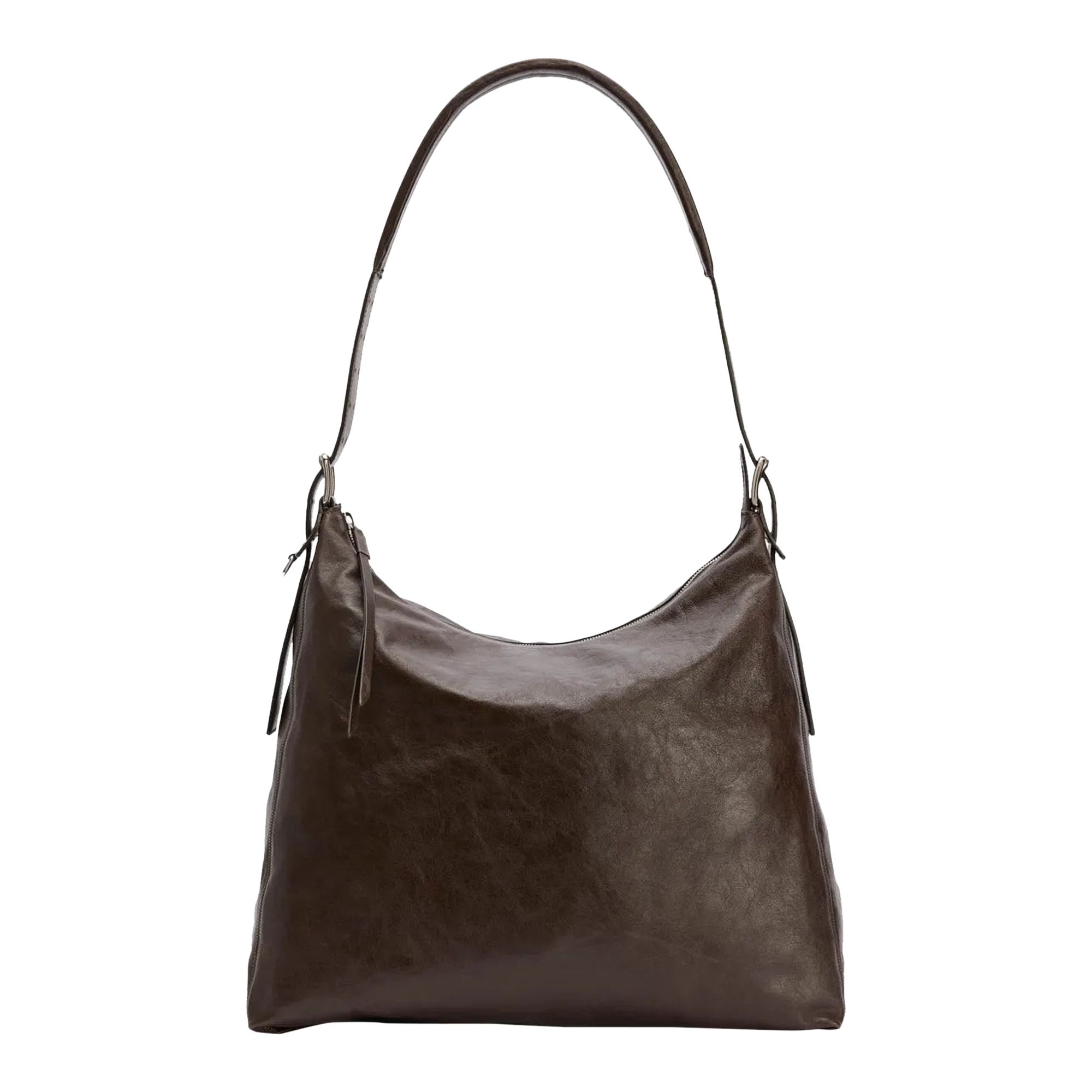 Pre-owned Lemaire Belted Hobo Bag 'dark Brown' | Men's Size Onesize