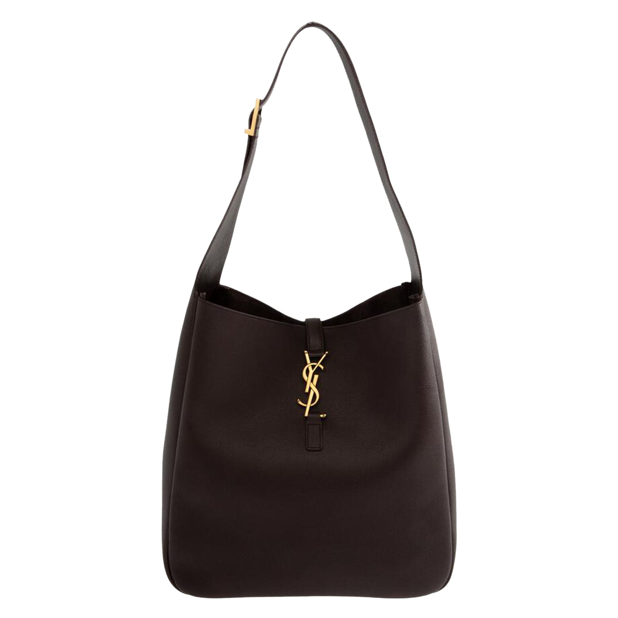 Pre-owned Saint Laurent Large Le 5 À 7 Leather Shoulder Bag 'dark Currant' | Brown | Women's Size Onesize