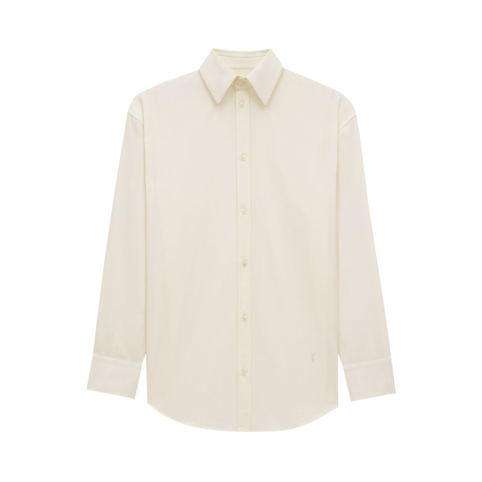 Pre-owned Saint Laurent Cassandre Shirt 'craie' | White | Women's Size 40