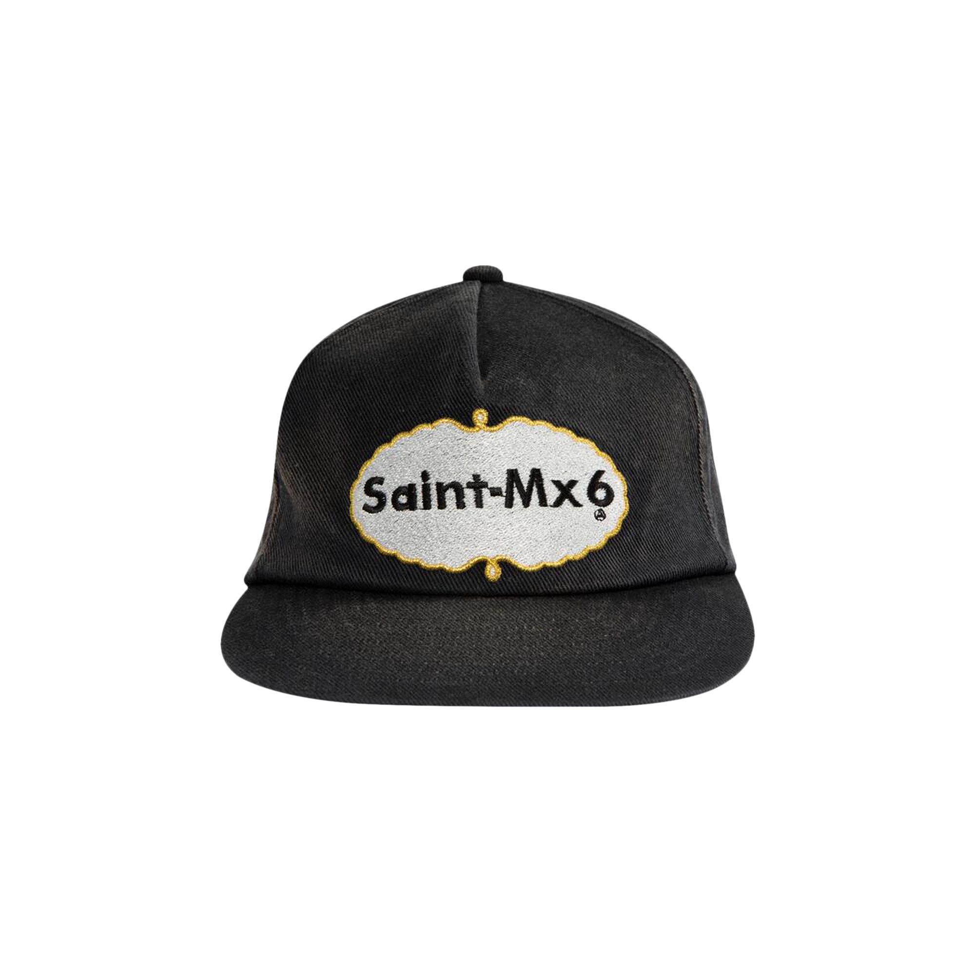 Pre-owned Saint Mxxxxxx Eat Me 5-panel Cap 'black' | Men's Size Onesize