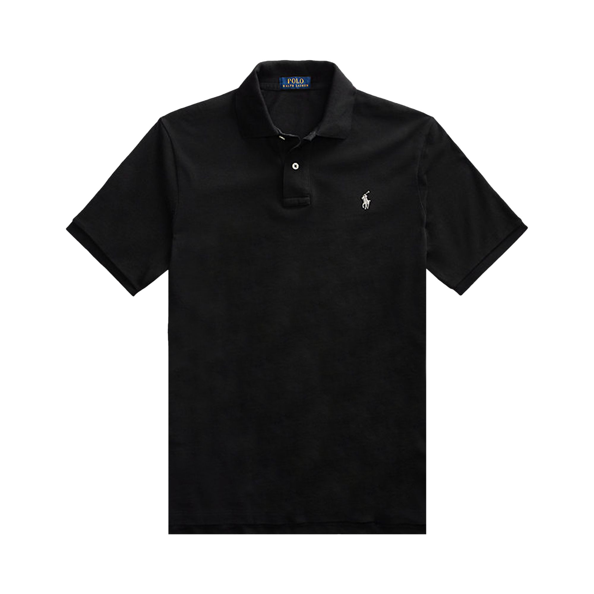 Pre-owned Polo Ralph Lauren Basic Mesh Fit Classic Short-sleeve Knit Polo 'polo Black' | Women's Size L