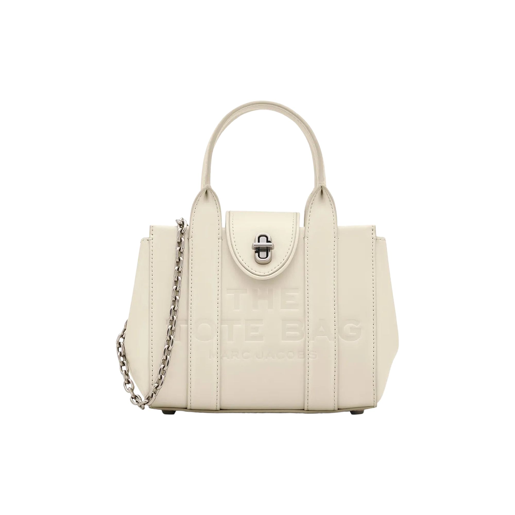 Pre-owned Marc Jacobs Turnlock Crossbody Tote Bag 'cloud White' | Women's Size Onesize