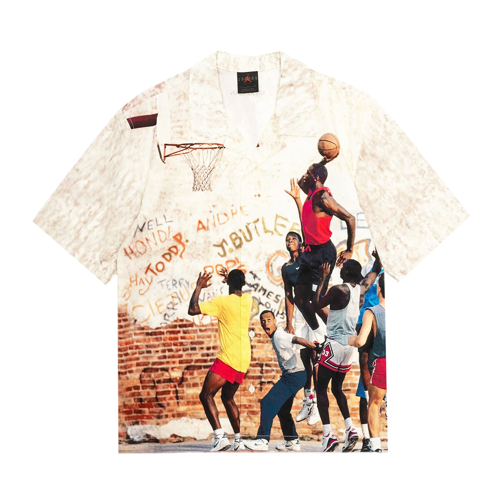 Pre-owned Air Jordan Camp Shirt 'sail' | White | Men's Size M