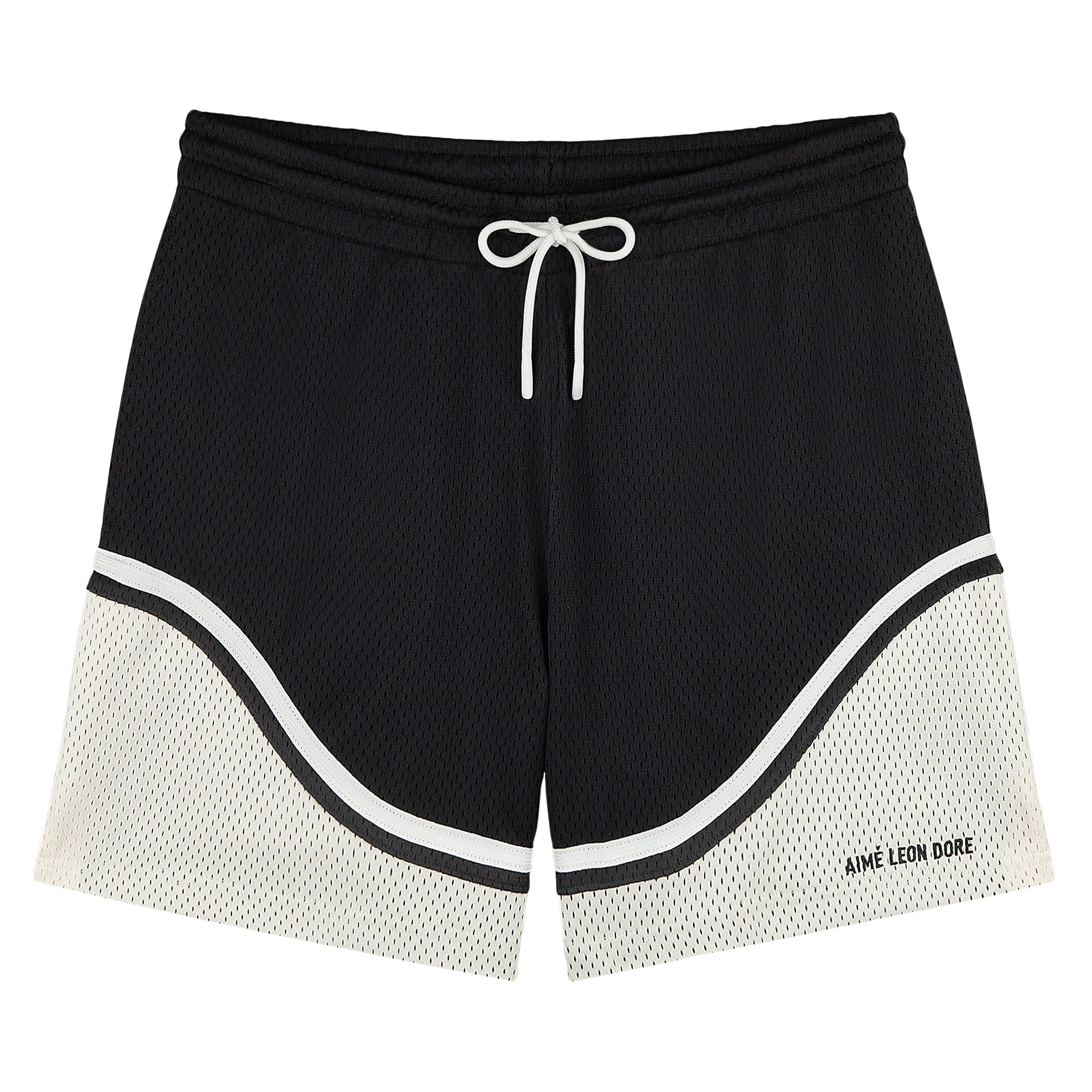 Pre-owned Aimé Leon Dore Colorblock Court Short 'jet Black' | Men's Size L