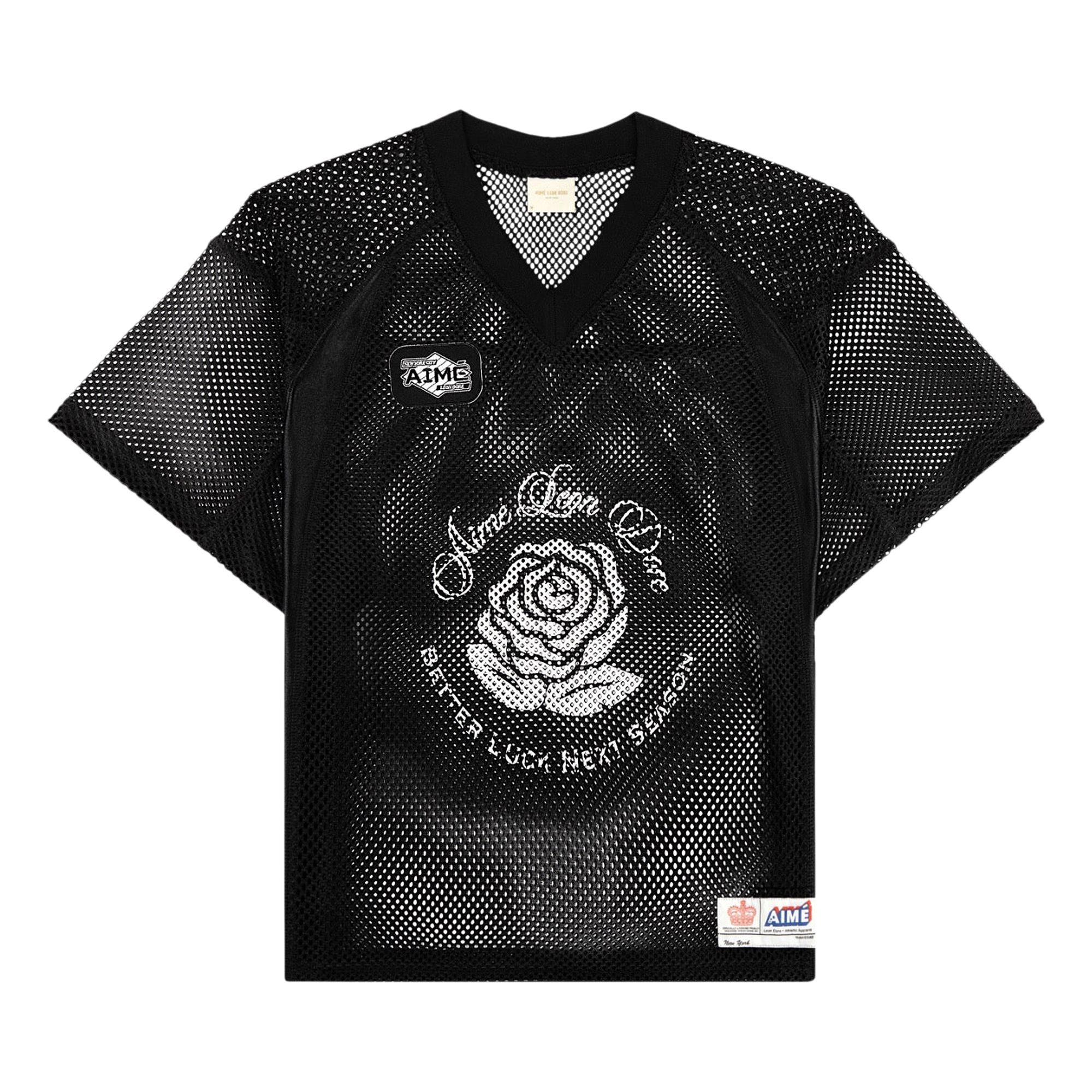 Pre-owned Aimé Leon Dore Stadium Cropped Practice Jersey 'jet Black' | Men's Size Xl