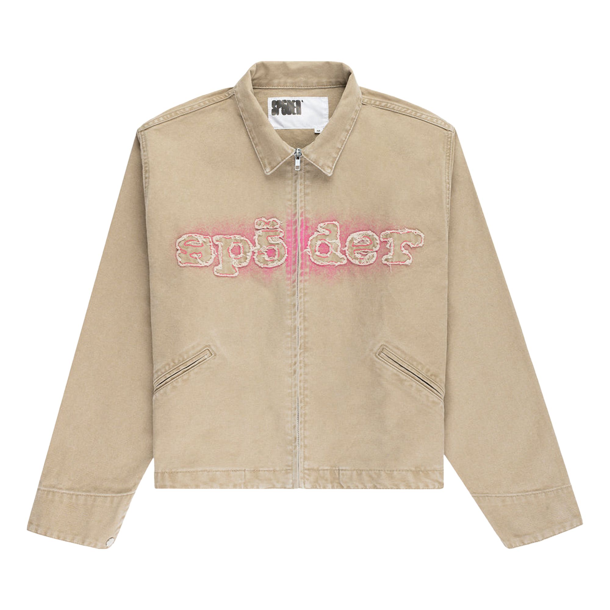 Pre-owned Sp5der Canvas Work Jacket 'tan' | Men's Size Xxl